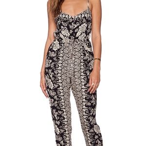 HELD! Novella Royale Jumpsuit- Black Dahlia Print